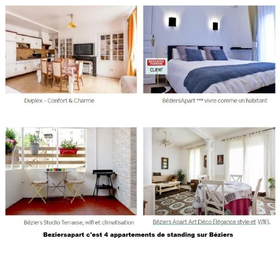 Duplex - Confort & Charme Béziers Eksteriør bilde